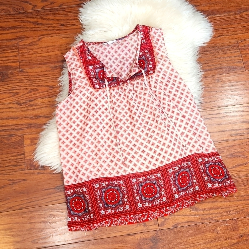 Westport Boho Sheer Sleeveless Tank